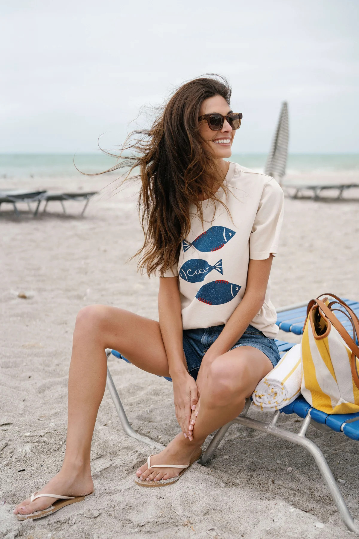 Raisonnel Fish Stitched Graphic Tee | Social Threads