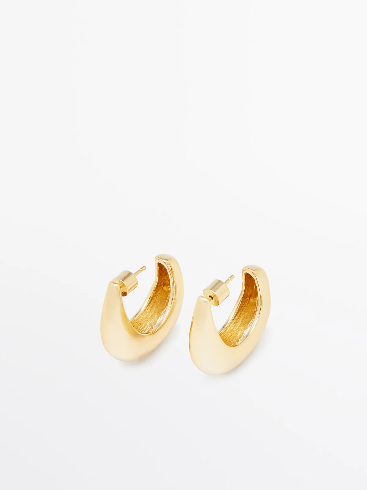 Small plain hoop earrings | Massimo Dutti US