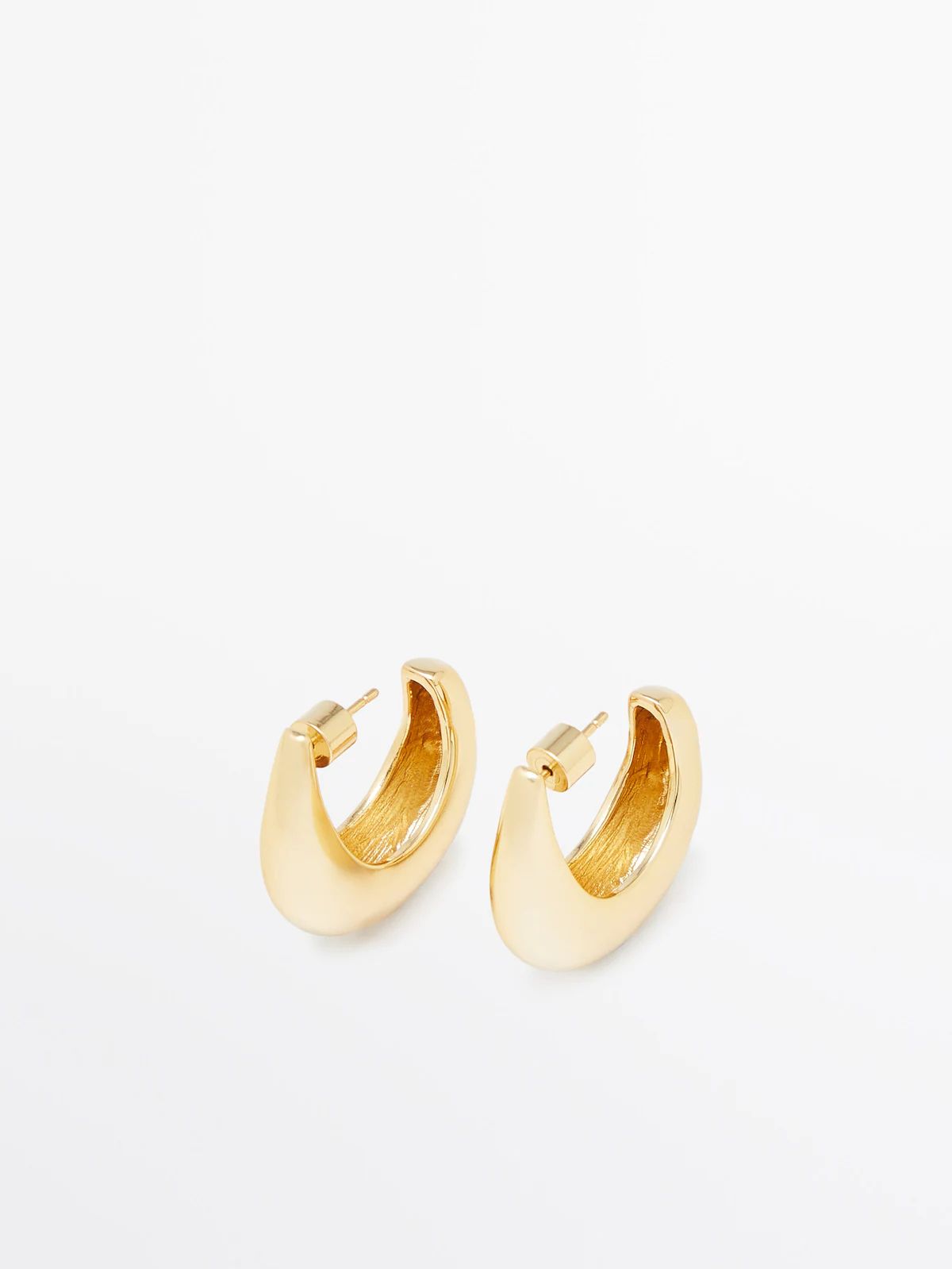 Small plain hoop earrings | Massimo Dutti (US)