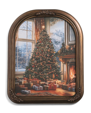 20x25 Christmas Tree Side Window Arch Wall Art | TJ Maxx