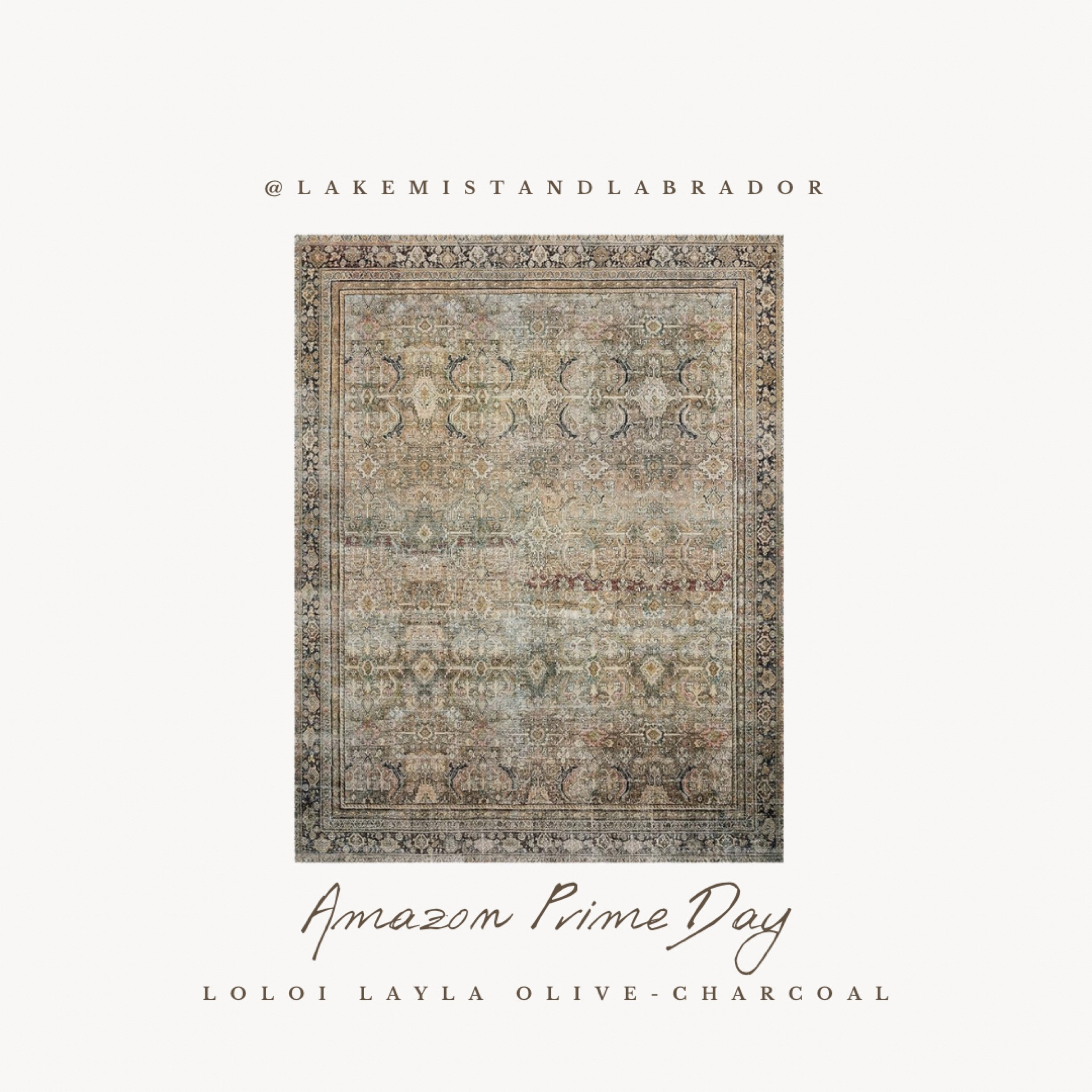 The famous Loloi Layla Olive-Charcoal. Our living room rug, this is always a top pick- beautiful, durable and AFFORDABLE! 

Amazon Prime Day, Amazon Sales Alert, Loloi Rigs, Loloi Layla Olive Charcoal 

#LTKStyleTip #LTKHome #LTKSaleAlert