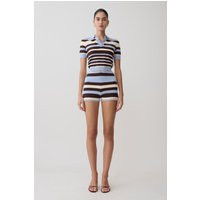 Philly Stripe Knit Short / Chocolate/Blue | MESHKI | XXS | MESHKI US