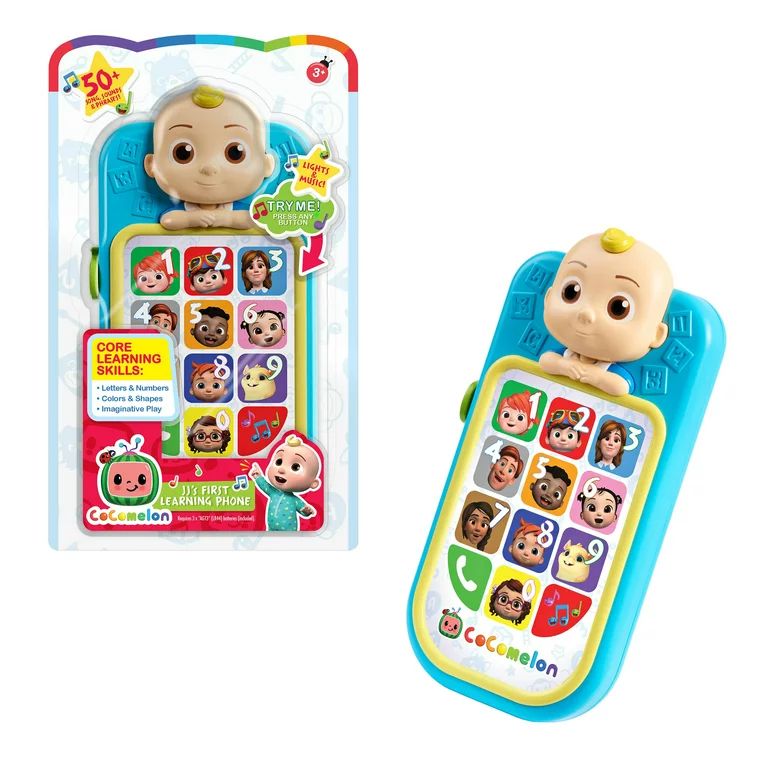 Cocomelon JJ’s First Learning Toy Phone for Kids with Lights and Sounds, Preschool Ages 3 up by... | Walmart (US)