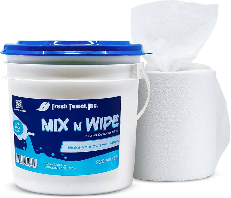 Fresh Towel Mix-N-Wipe Dry Wipes Refill, 1-Pack (220 Sheets) – Make Your Own Wet Wipes – 6" x... | Amazon (US)