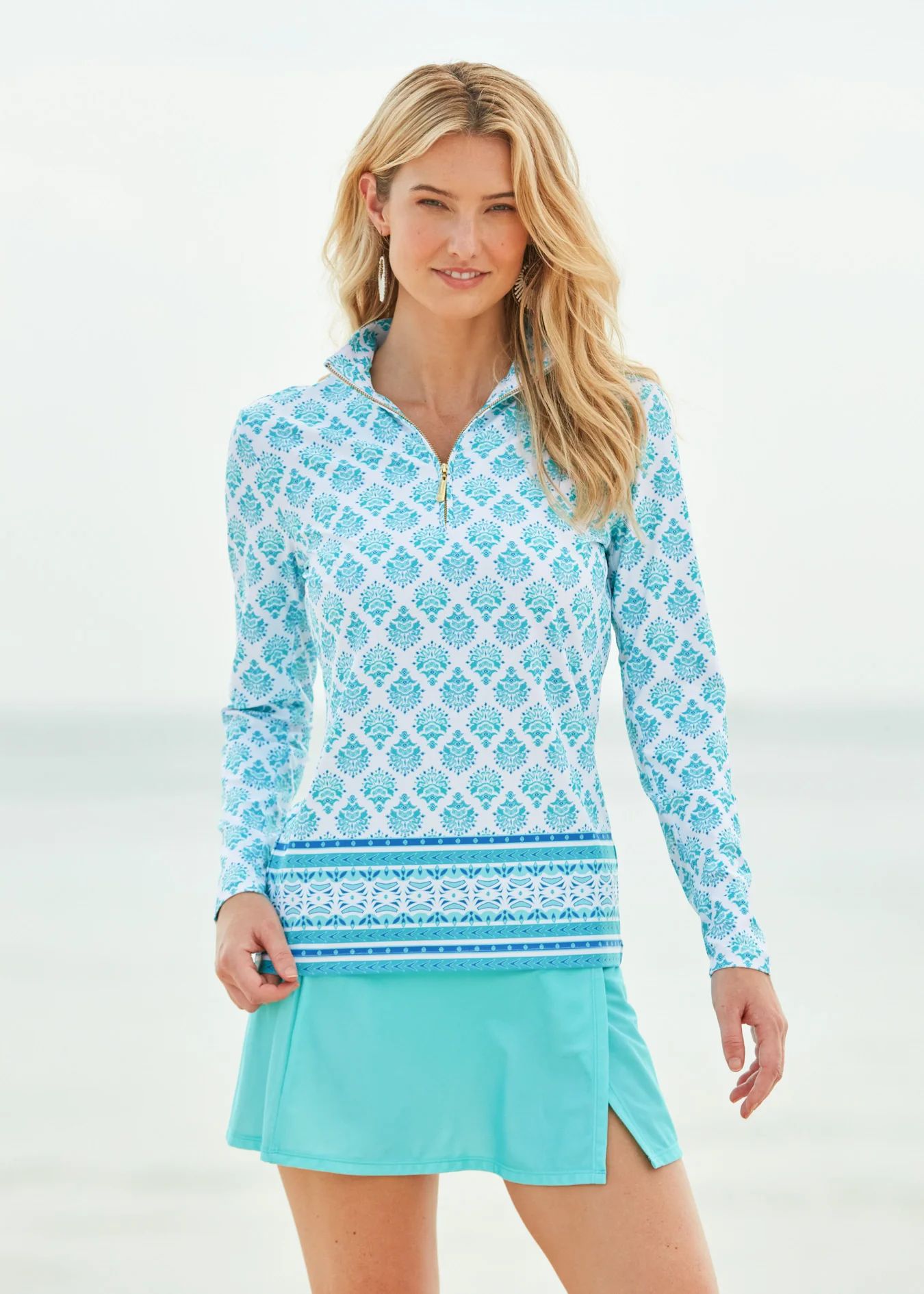 Amalfi Coast 1/4 Zip Sport Top | Cabana Life