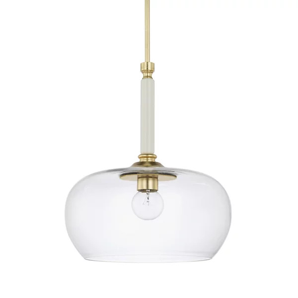Metal Detail Glass Pendant | Lumens