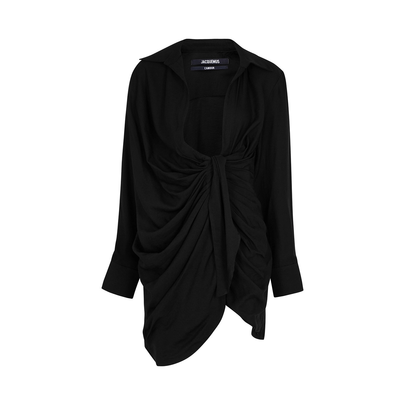 Jacquemus La Robe Bahia Black Twill Mini Dress, Dress, Black - 12 | Harvey Nichols (Global)