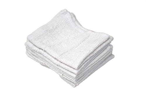 R&R Value A61250 Wash Cloth 1.00 lb, Poly-Cotton, 12" x 12", White, Pack of 12 | Amazon (US)