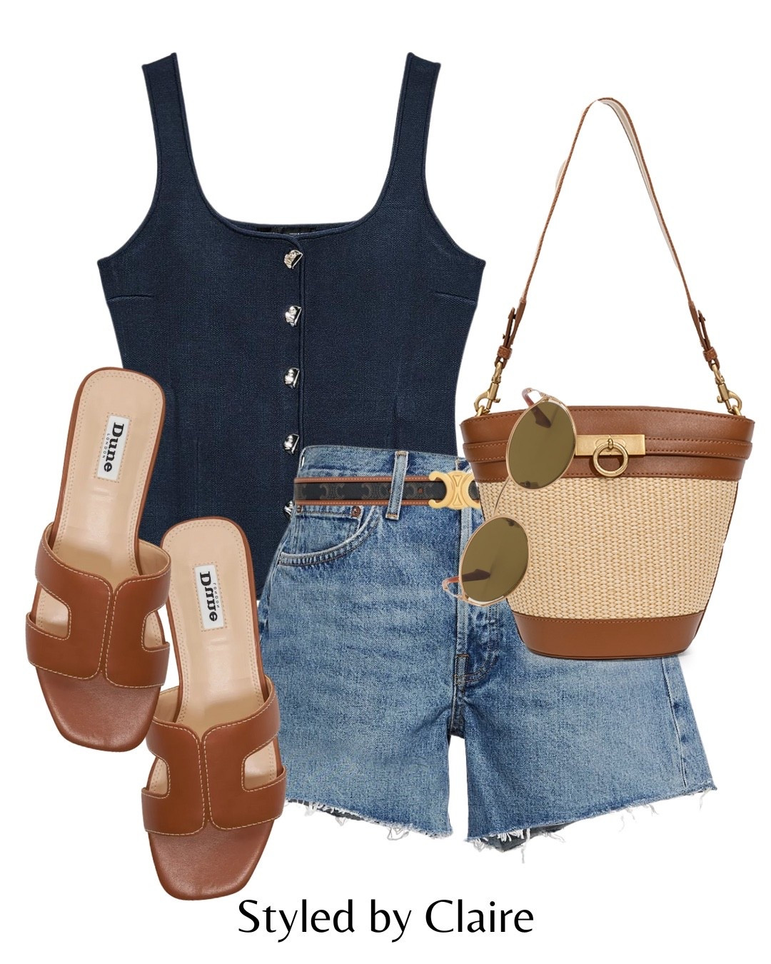 Navy waistcoat styling❤️‍🔥
Tags; trending Zara button up top bargain Algode denim shorts dune London brown leather chic sandals strap Paris’s want bag miu miu sunglasses belt fashion summer inspo outfit ideas women city break Dubai Barcelona Madrid London capsule wardrobe basics elevated 

#LTKsummer #LTKstyletip