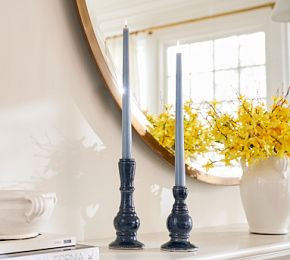 Handcrafted Emery Ceramic Candlestick | Pottery Barn (US)