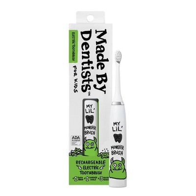 Made by Dentists Kids' Rechargeable Electric Toothbrush with Timer 3 Brush Heads and Charger - White: Soft Bristles, Compact Design | Target