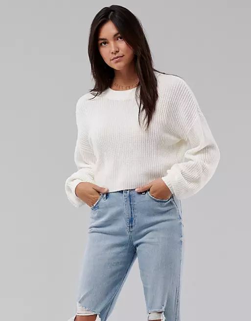 Hollister sweater in white | ASOS (Global)