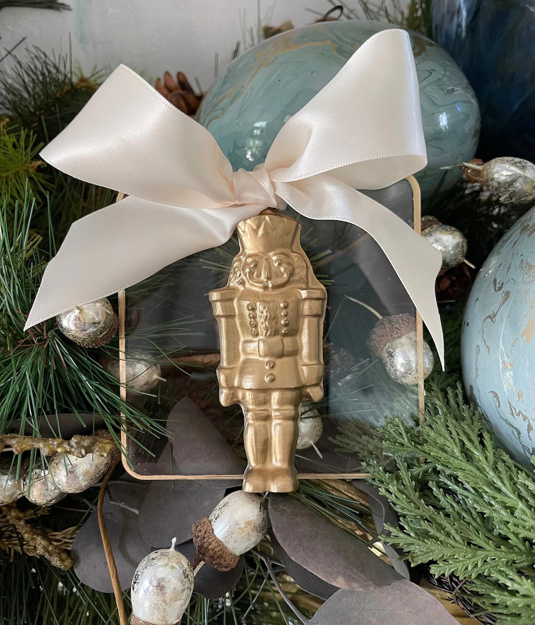 New! Nutcracker Intaglio on Acrylic With Ivory Satin Ribbon - Etsy | Etsy (US)