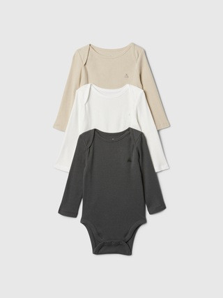 Baby Ribbed Bodysuit (3-Pack) | Gap Factory