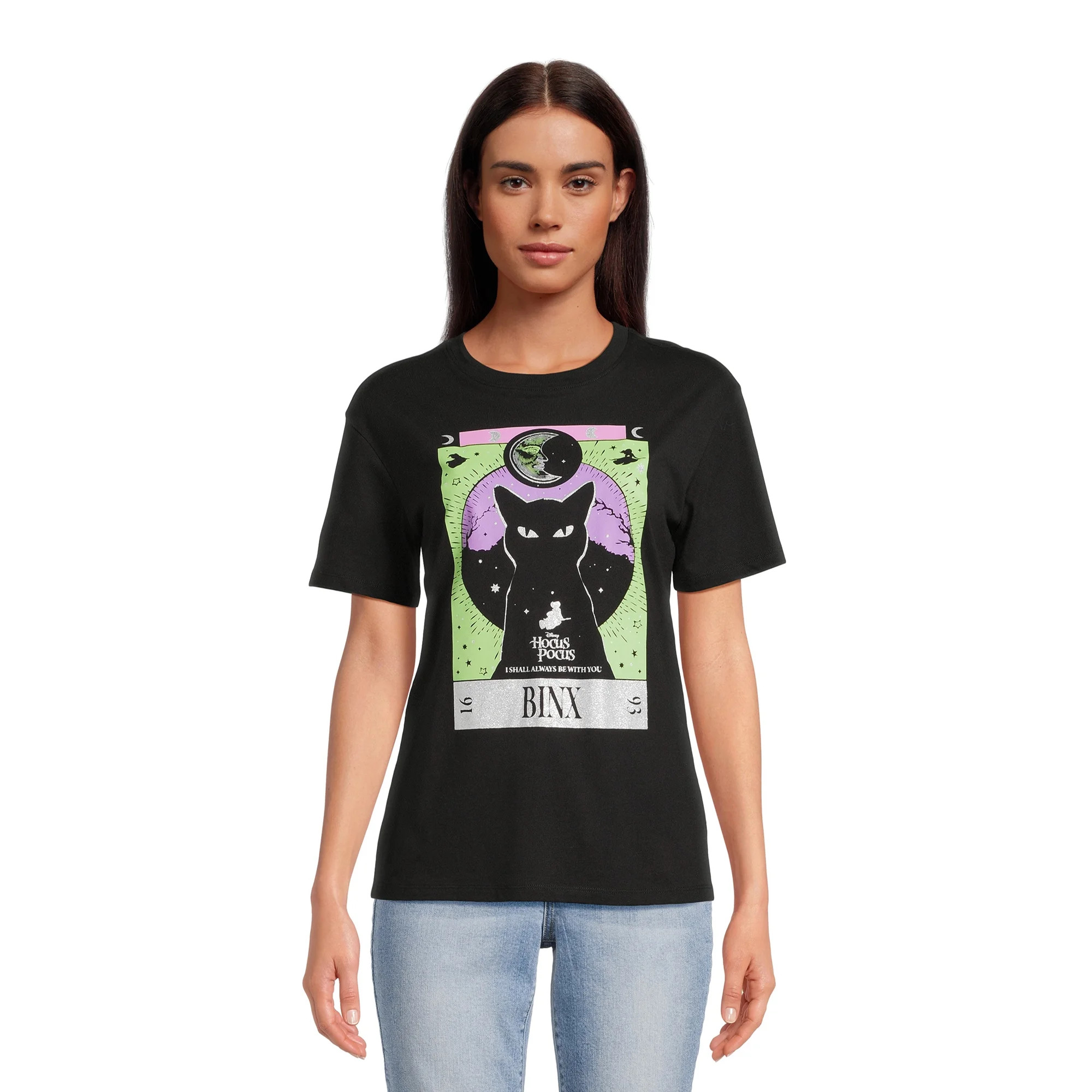 Disney Hocus Pocus Juniors' Graphic Boyfriend Tee, Sizes XS-XXXL | Walmart (US)