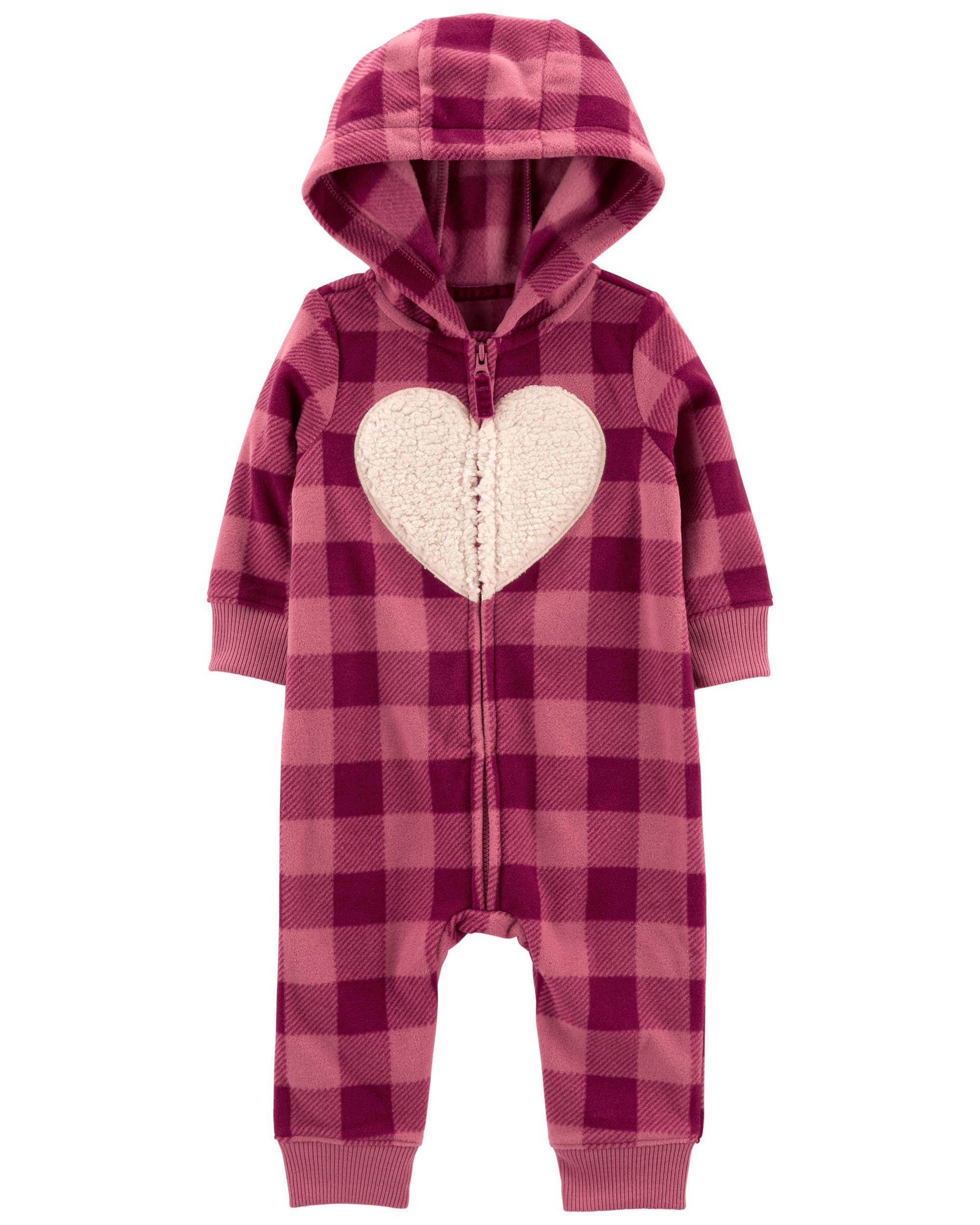 Plaid Zip-Up Fleece Jumpsuit | Carter's
