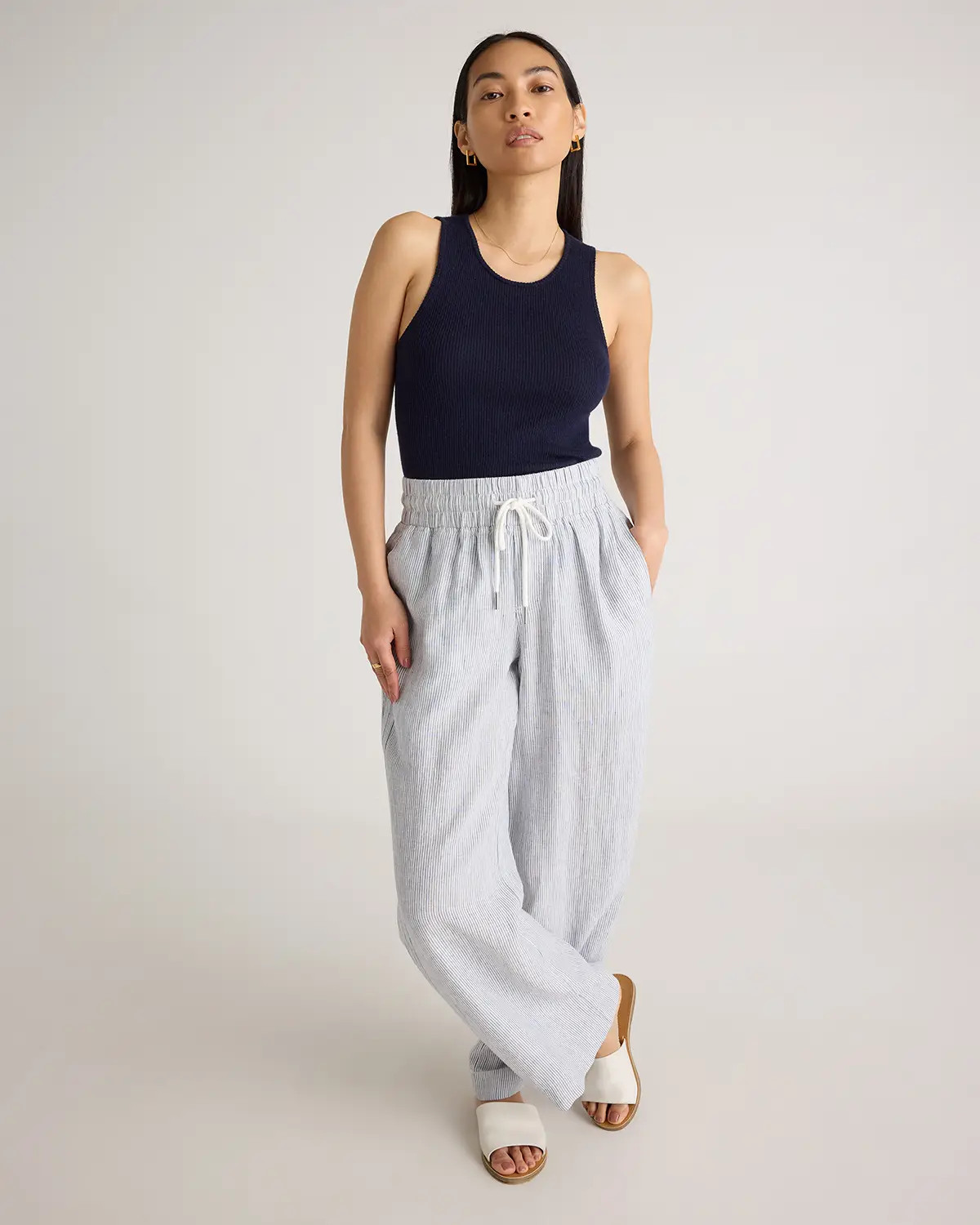 100% European Linen Wide Leg Pants | Quince