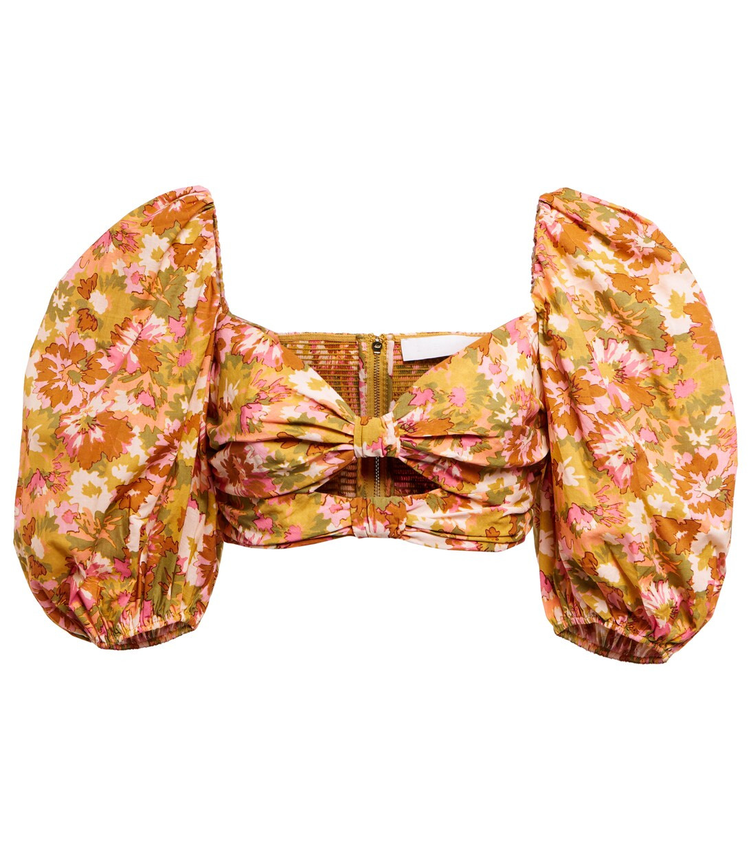 Violet floral cotton crop top | Mytheresa (INTL)