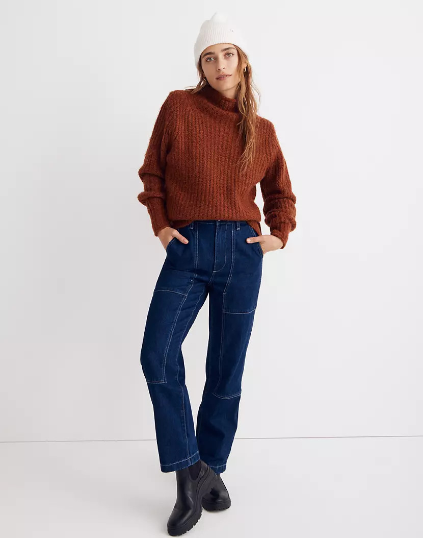 Loretto Mockneck Pullover Sweater | Madewell