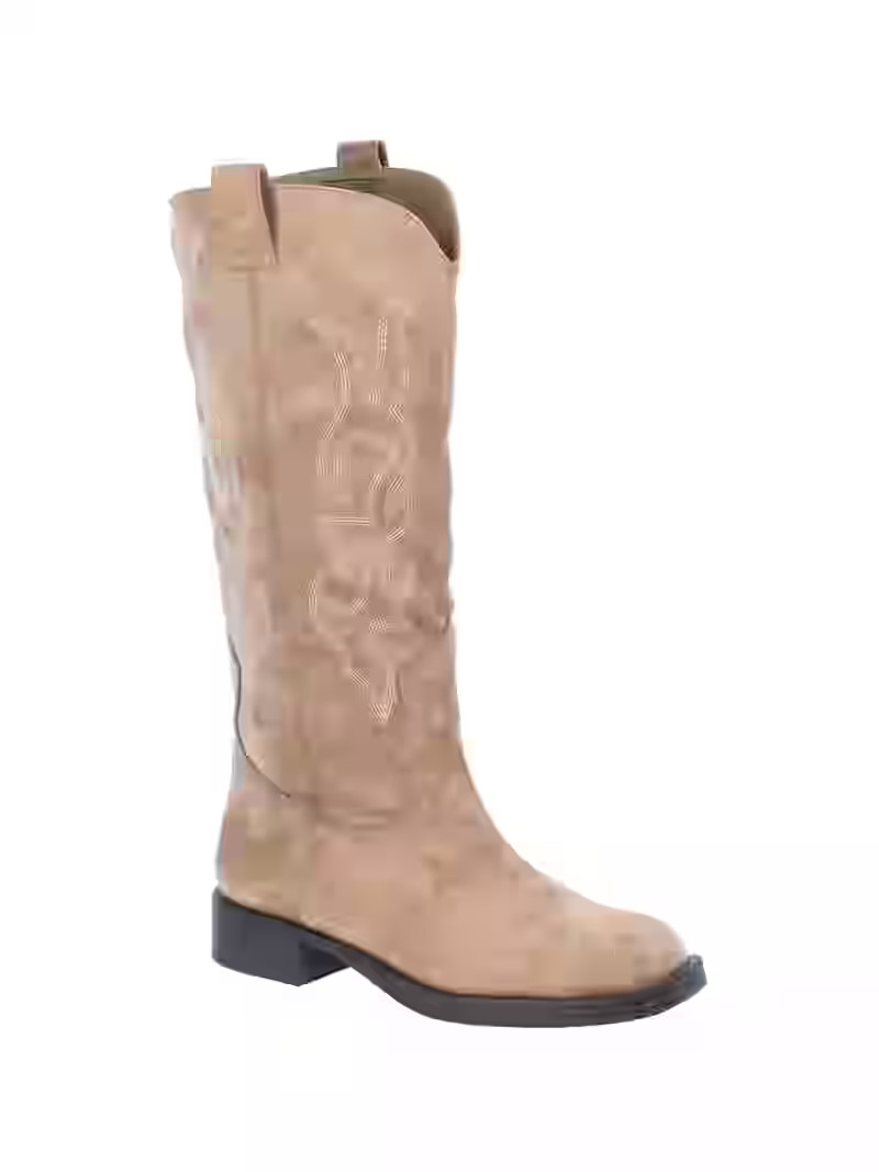 No Boundaries Women's Square Toe Western Boots - Walmart.com | Walmart (US)