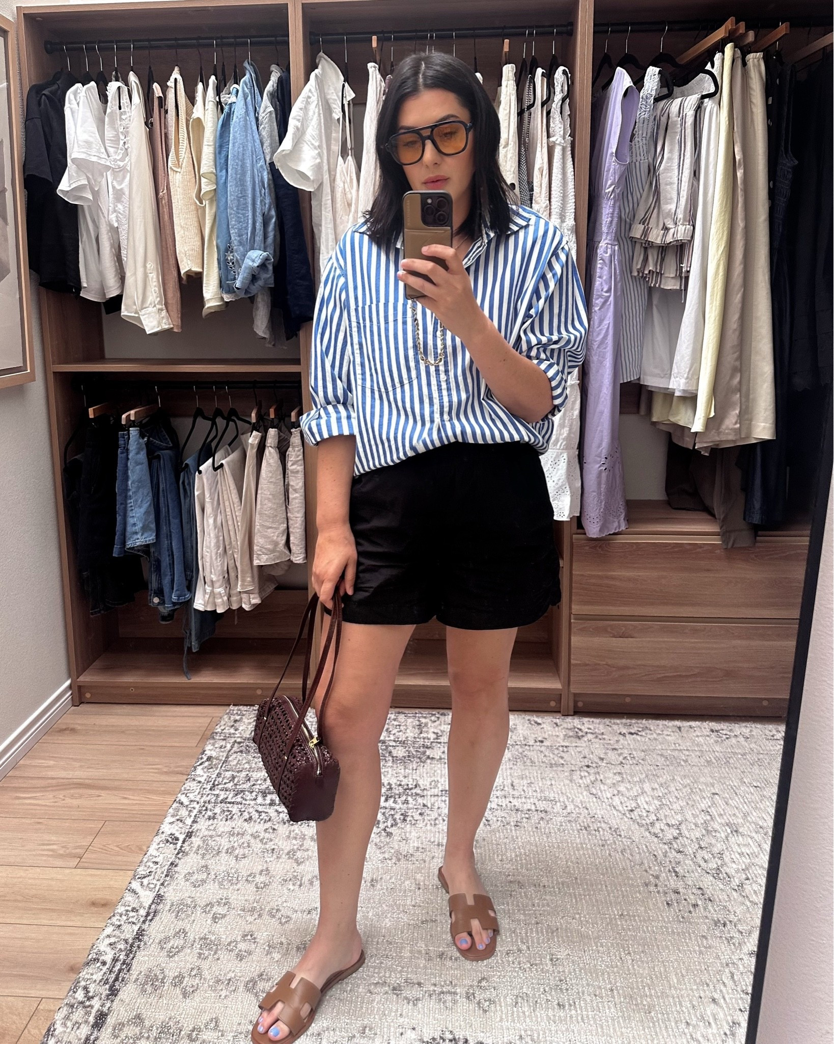 Brought back my favorite shorts from last summer + my fave gap top!

Medium of the shirt, large of the shorts.