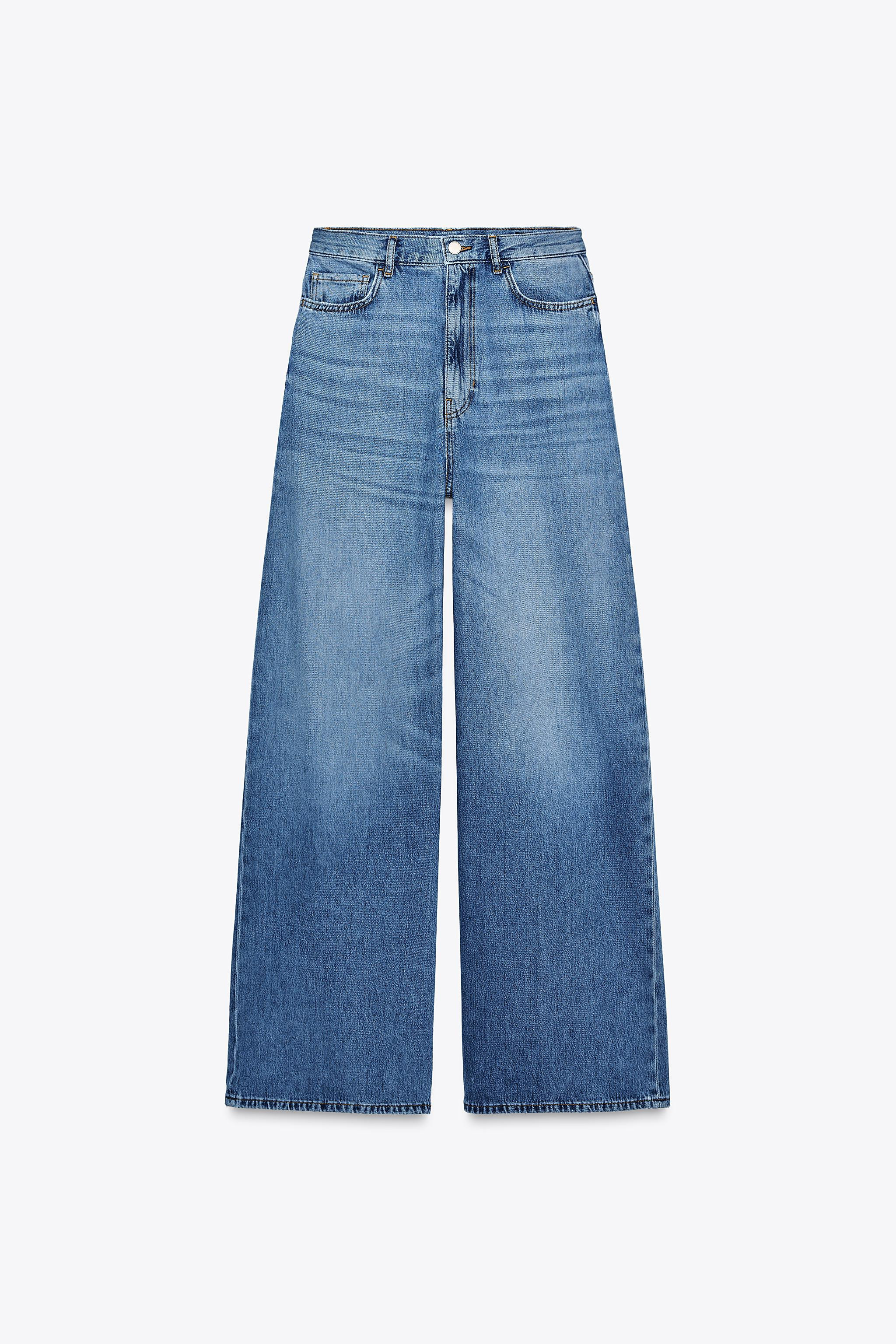 HIGH WAIST - RELAXED FIT - WIDE LEGZARA WOMAN COLLECTIONHigh-waisted jeans with belt loops. Five ... | Zara US