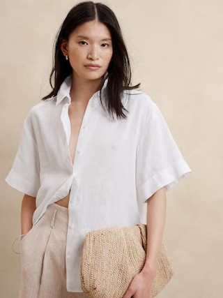 The Boxy Linen Shirt | Banana Republic (US)