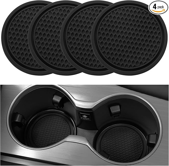 SINGARO Car Cup Coaster, 4PCS Universal Non-Slip Cup Holders Embedded in Ornaments Coaster, Car I... | Amazon (US)