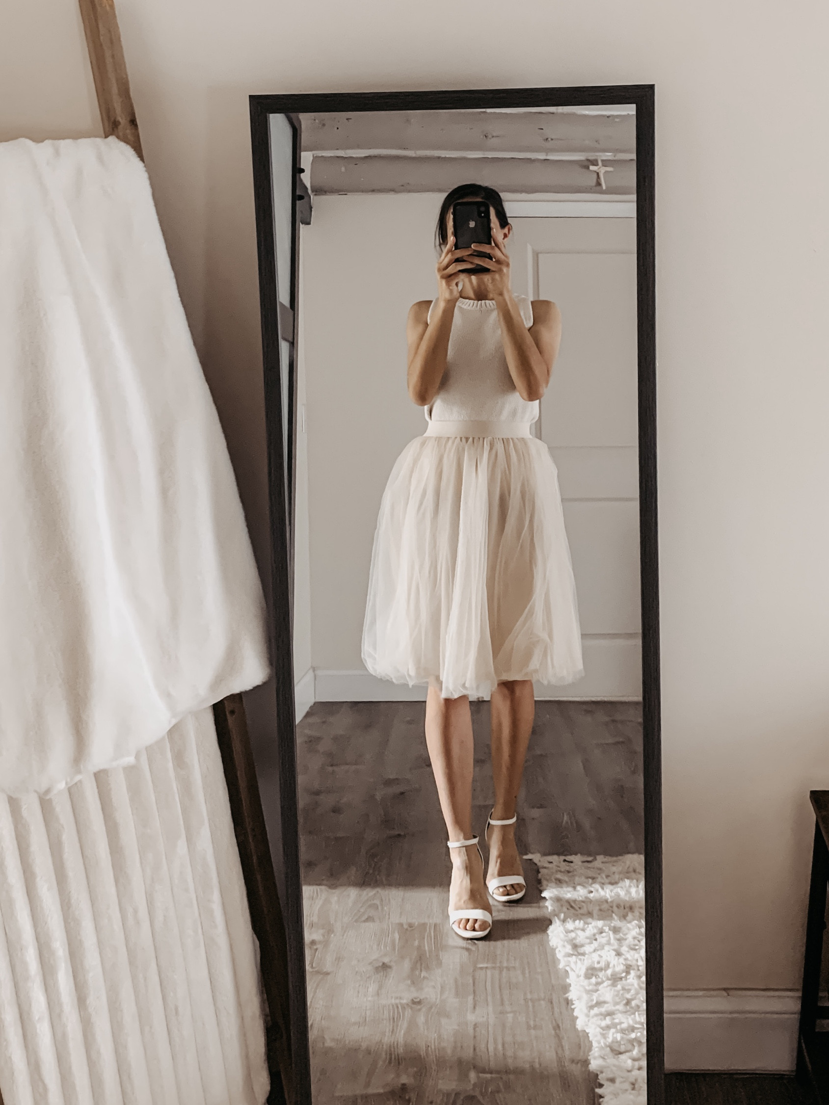 Cute holiday outfit ✨ 
Tutu skirt 
Sweater knit tank top 
White high heels 

#LTKStyleTip #LTKSeasonal #LTKHoliday