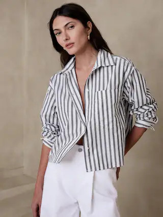 Cropped Shirt | Banana Republic Factory