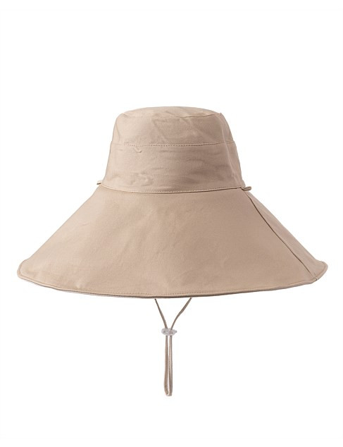 WIDE BRIM CANVAS HAT | David Jones (Australia & New Zealand)