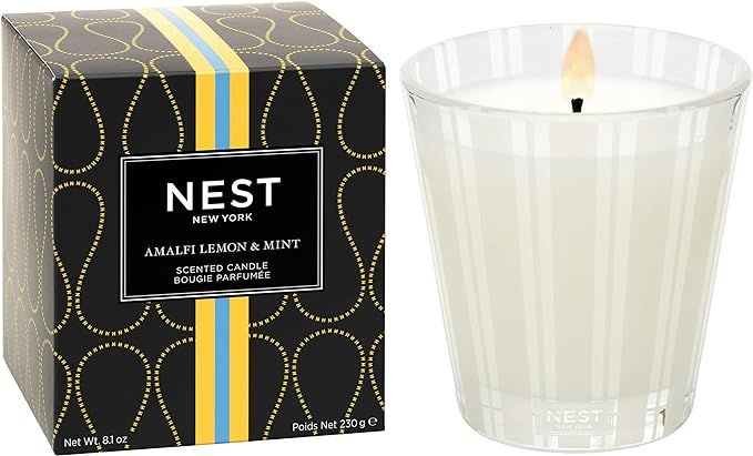 NEST Fragrances Amalfi Lemon & Mint Scented Classic Candle, 8 Ounce | Amazon (US)