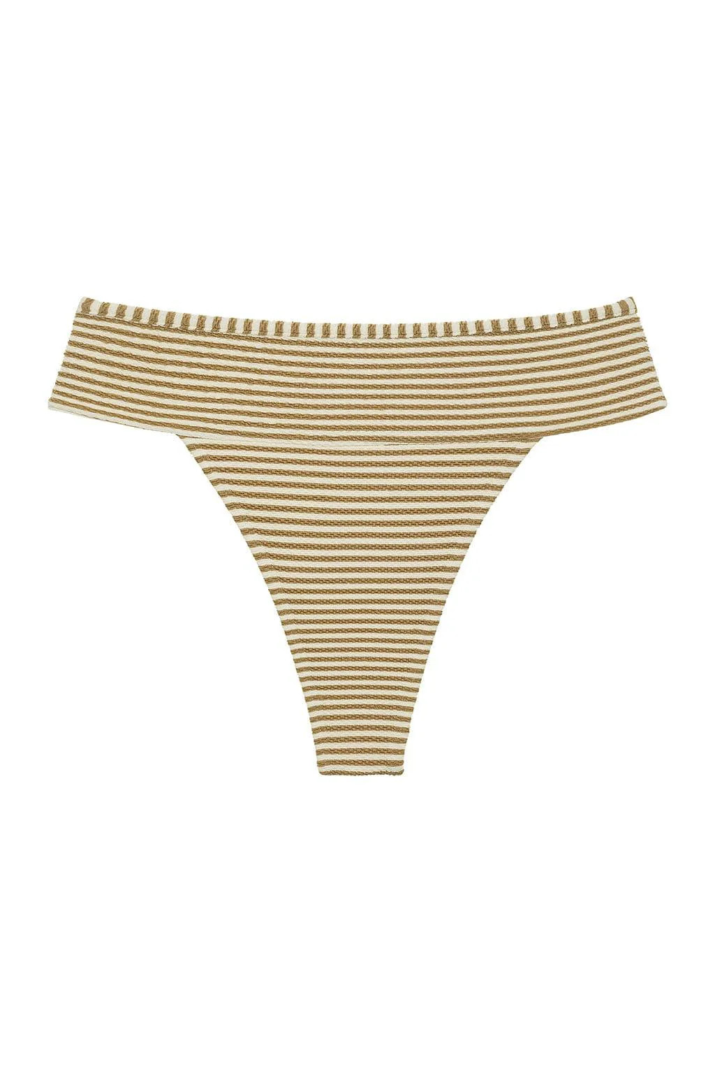 Neutral Stripe Tamarindo Binded Bikini Bottom | Montce