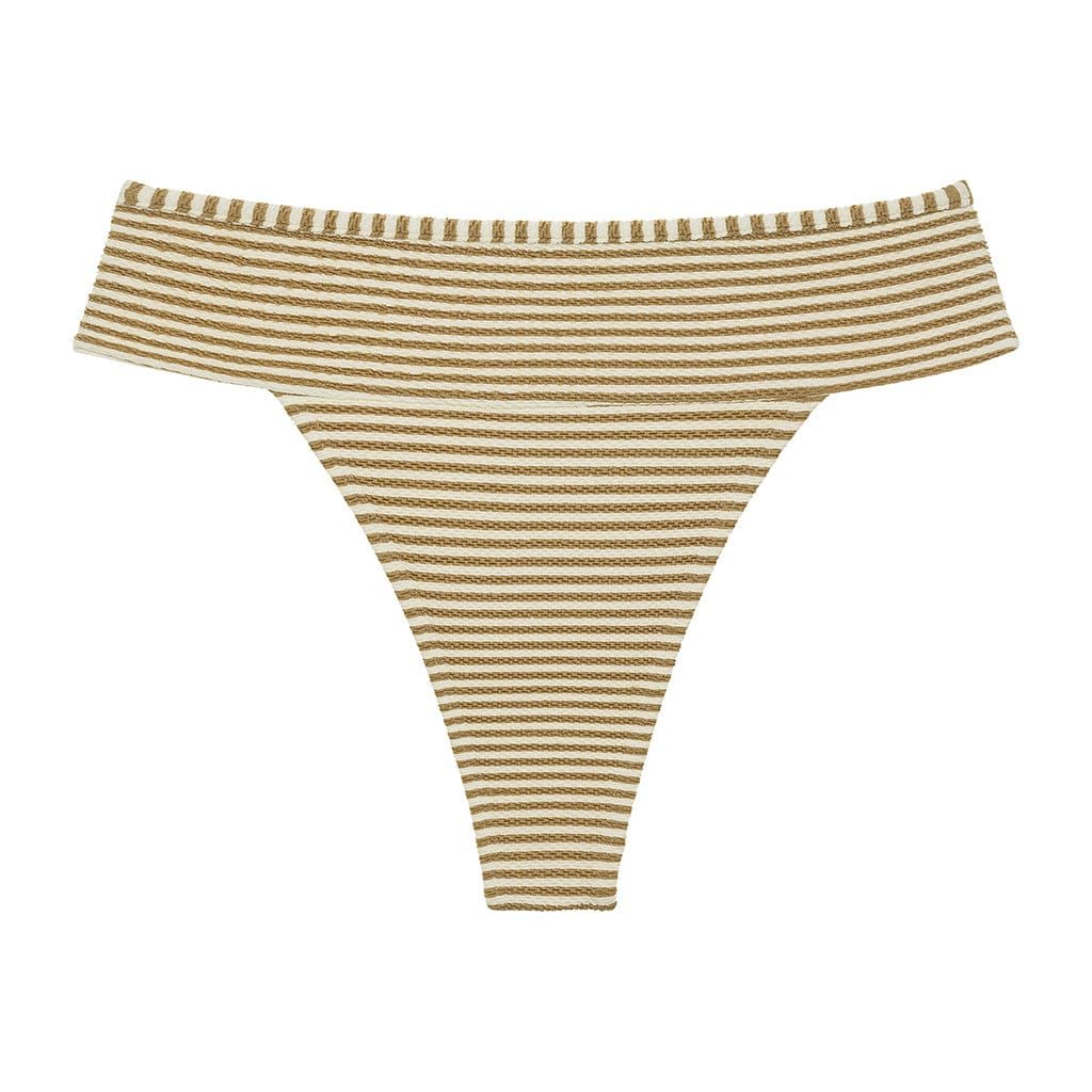 Neutral Stripe Tamarindo Binded Bikini Bottom | Montce