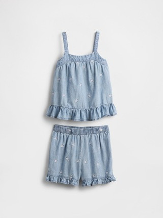 babyGap Chambray Two-Piece Outfit Set | Gap Factory
