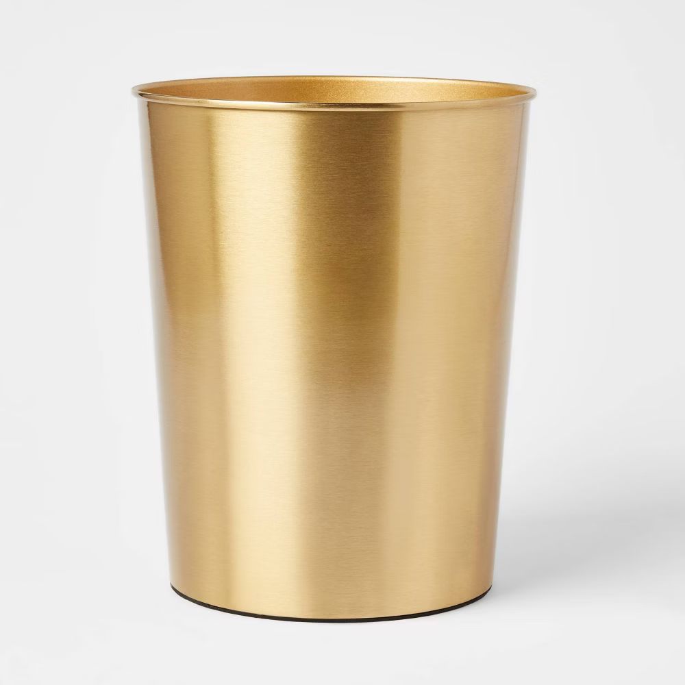 Antique Wastebasket Brass - Threshold | Target