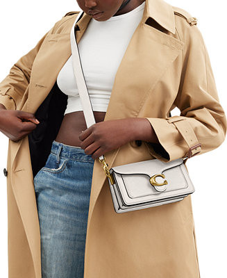 Polished Pebble Leather Mini Tabby Shoulder Bag 20 | Macy's