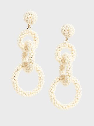 Wrapped Pearl Earrings | Banana Republic (US)