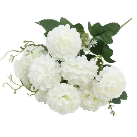 PDNRPSP Hydrangea Artificial Flowers Realistic Fake Hydrangeas Silk Flowers with Stems 1 Pack for Spring Mother's Day Easter Gifts Wedding Floral Bouquet Home Decor Party Decoration (White) | Walmart (US)