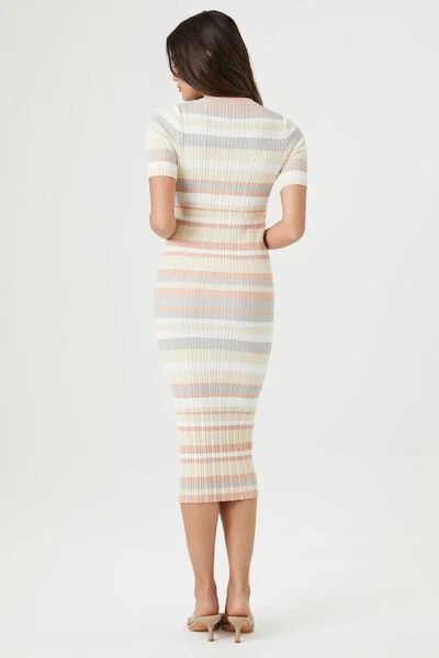 Striped Bodycon Midi Dress | Forever 21