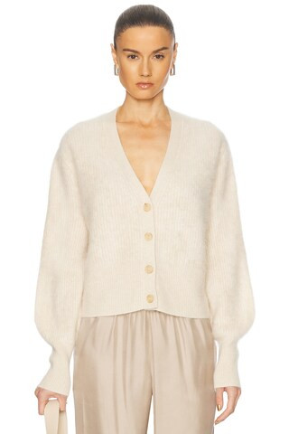 Jenni Kayne Cashmere Peyton Cardigan in Ivory | FWRD 