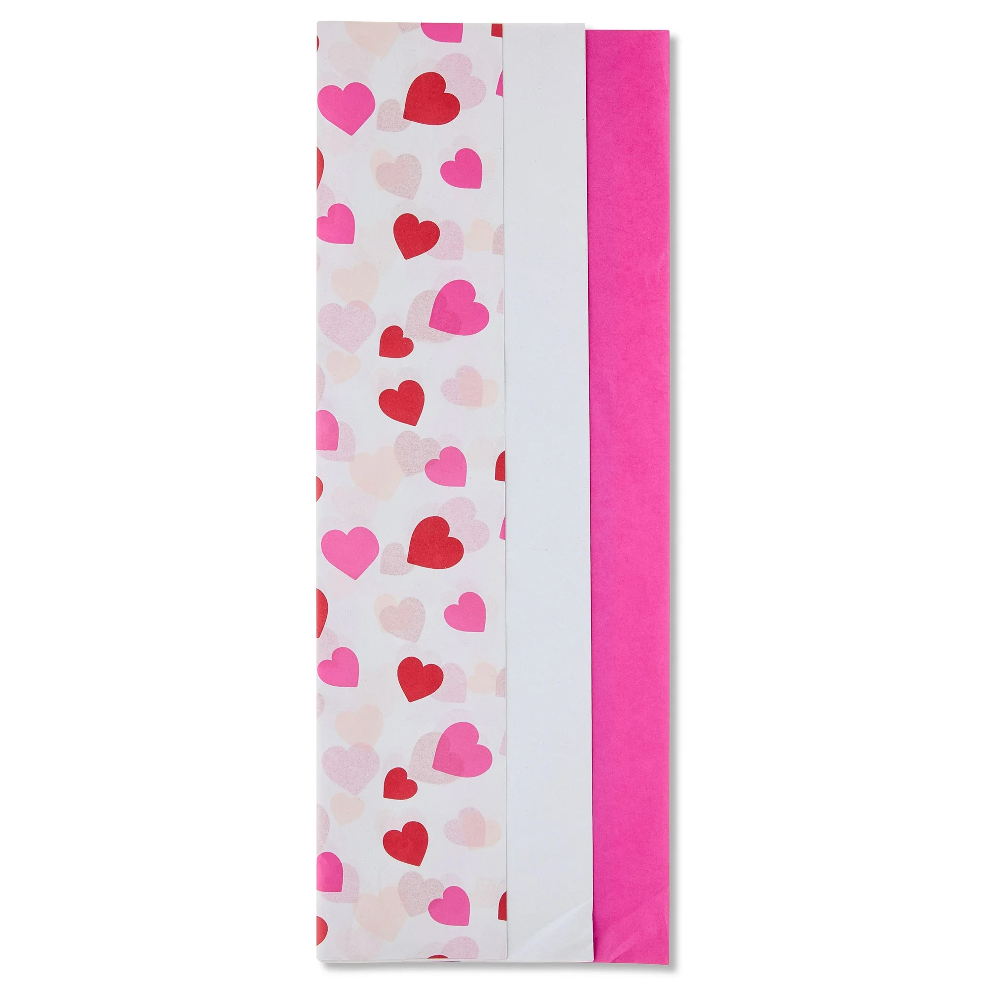 Hearts Gift Tissue Paper, Pink and White, 12 Sheets, Valentine's Day by Way To Celebrate | Walmart (US)