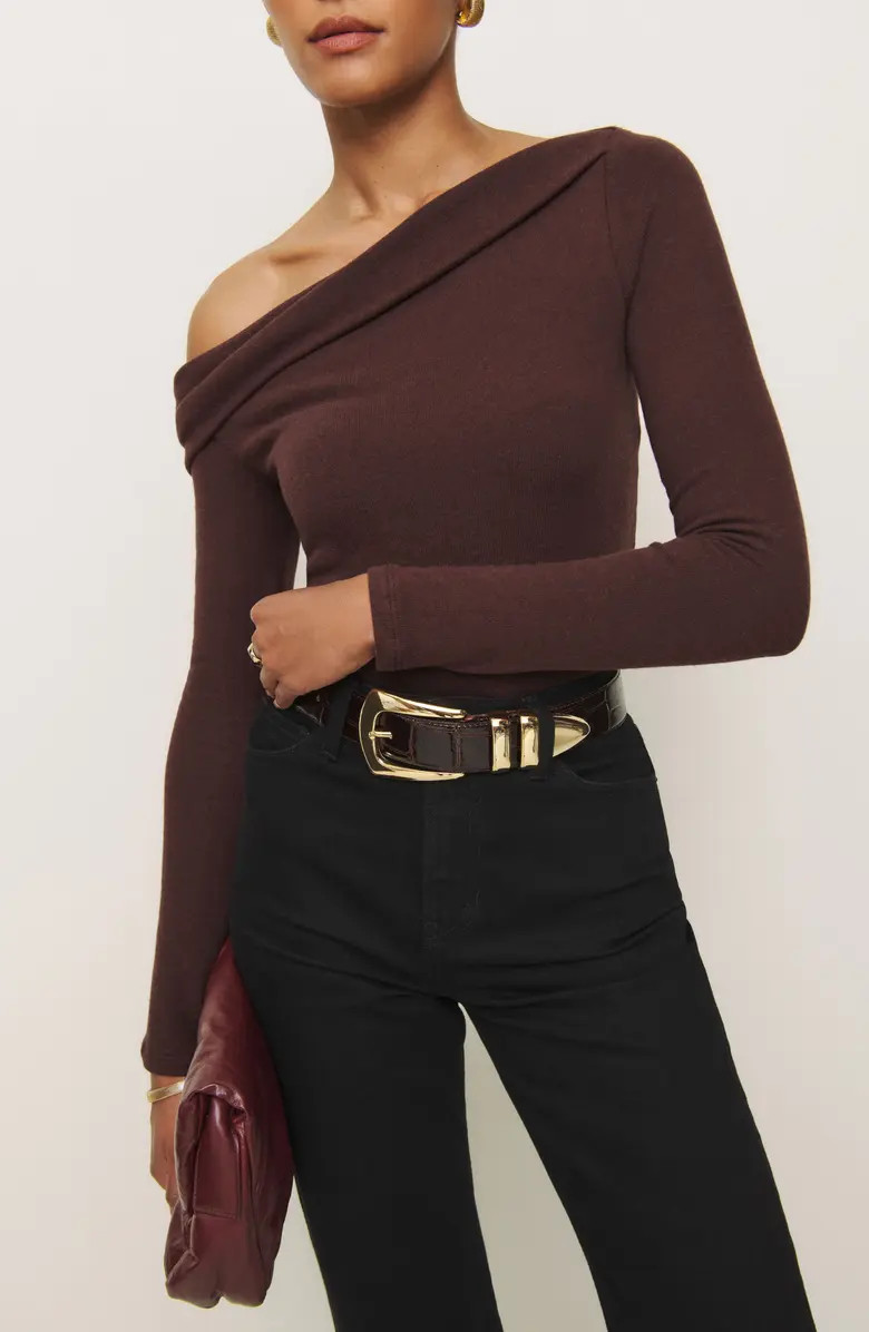 Reformation Elio Off the Shoulder Knit Top | Nordstrom | Nordstrom