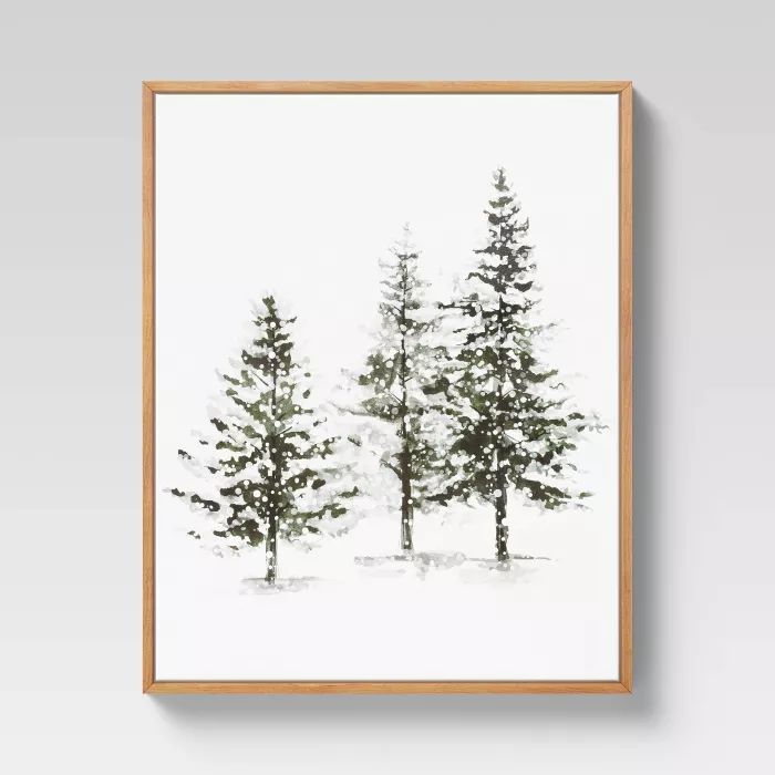 16" x 20" Winter Evergreens Framed Wall Print - Threshold™ | Target