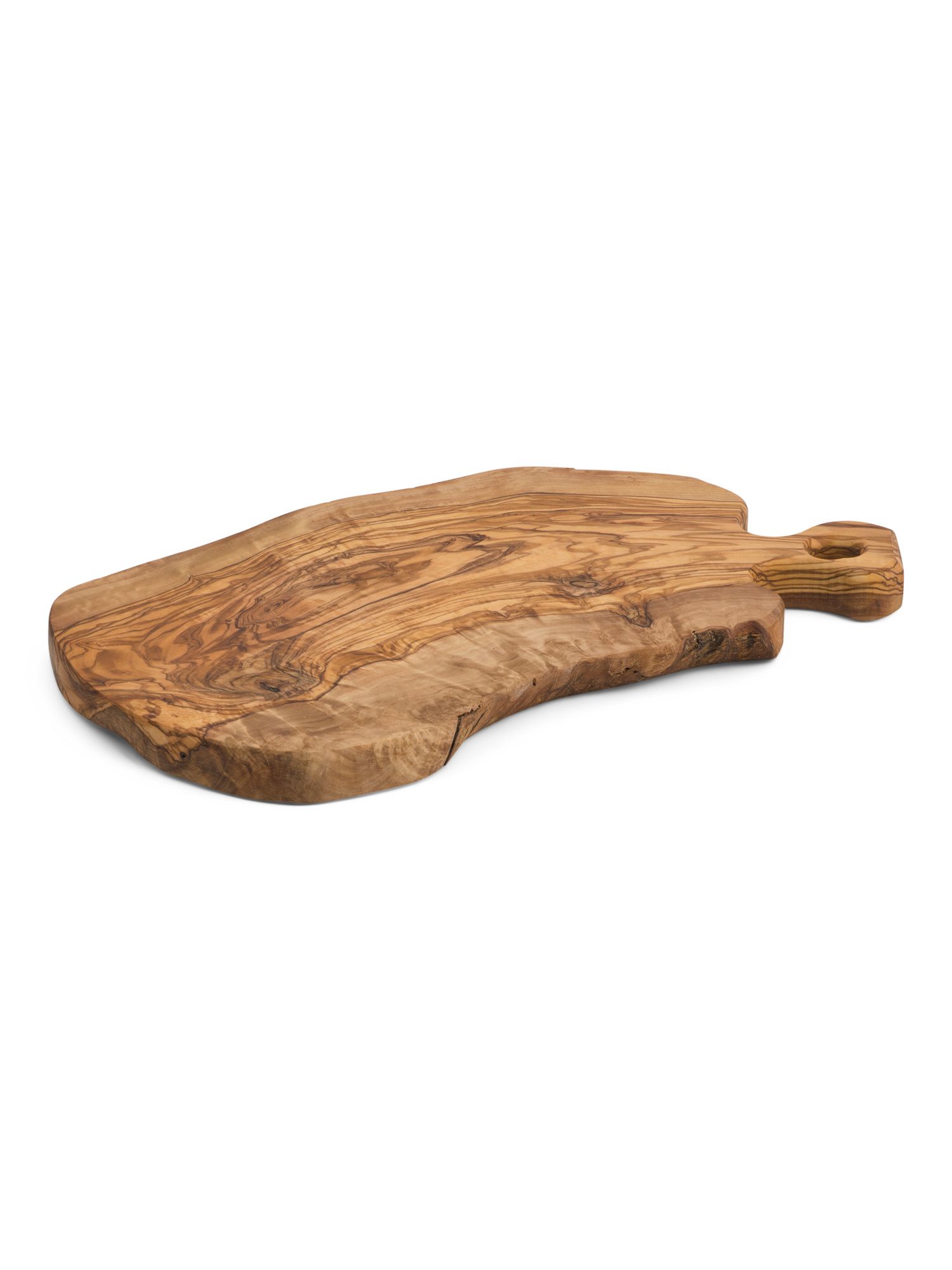 Made In Italy Olive Wood Cutting Board With Handle | TJ Maxx