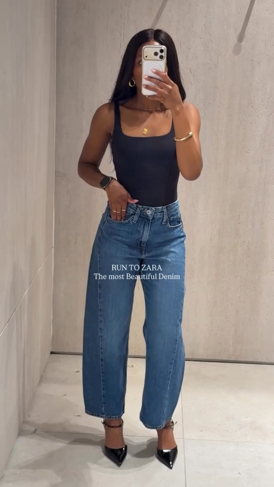 Petite friendly @Zara  jeans
Ankle relaxed perfect for petite girls , A staple pair that works with bodysuits, blazers, heels, and sneakers. 
✔️ High-quality denim
✔️ Easy Ankle relaxed fit 
✔️ Perfect everyday jeans
✔️ Wearing size EUR 34|5’2 

#petitefashion #zarafinds #denimoutfit #widelegdenim #petiteoutfits
Zara jeans petite friendly, Zara wide leg, mid waist jeans, denim, high waisted jeans Zara, light wash jeans outfit, petite girl jeans, flattering denim, everyday outfits, Zara haul jeans

#LTKjeans #LTKpetite #LTKitalia