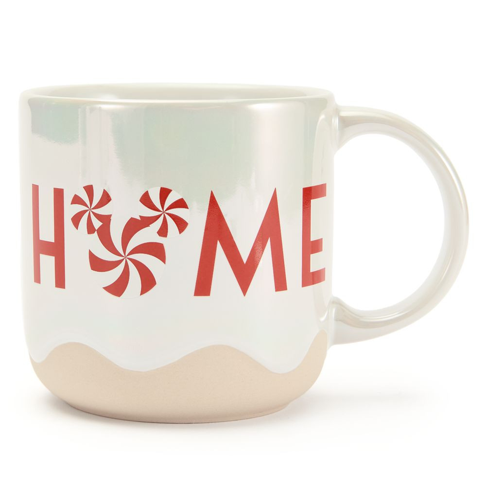 Mickey Mouse Icon ''Home'' Peppermint Swirl Mug – Disney Holiday Haven | Disney Store
