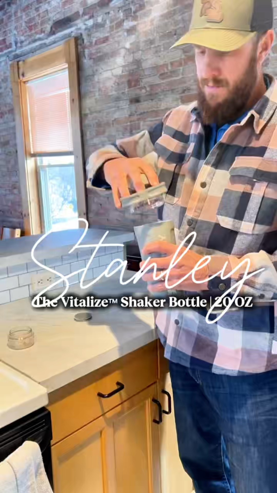 Sometimes I put my husband to work 🤪
Quick look at the new Stanley Vitalize shaker bottle because the details matter with this one.

No plastic shaker ball — instead it has a removable strainer, so no bouncing, clanking, or weird plastic taste. Double-wall stainless steel keeps drinks cold up to 8 hours and ice for 30. There’s a 3oz container on the bottom for protein or pre-workout, stamped measurements inside, and a leakproof Tritan lid so it’s bag-safe.

Easy-grip handle, fast-flow spout, fits in cupholders, dishwasher safe, BPA-free.
Clean, functional and husband aporoved. 😉

#stanley1913partner @stanley_brand #ad

#LTKfitnessgoals #LTKMens #LTKActive
