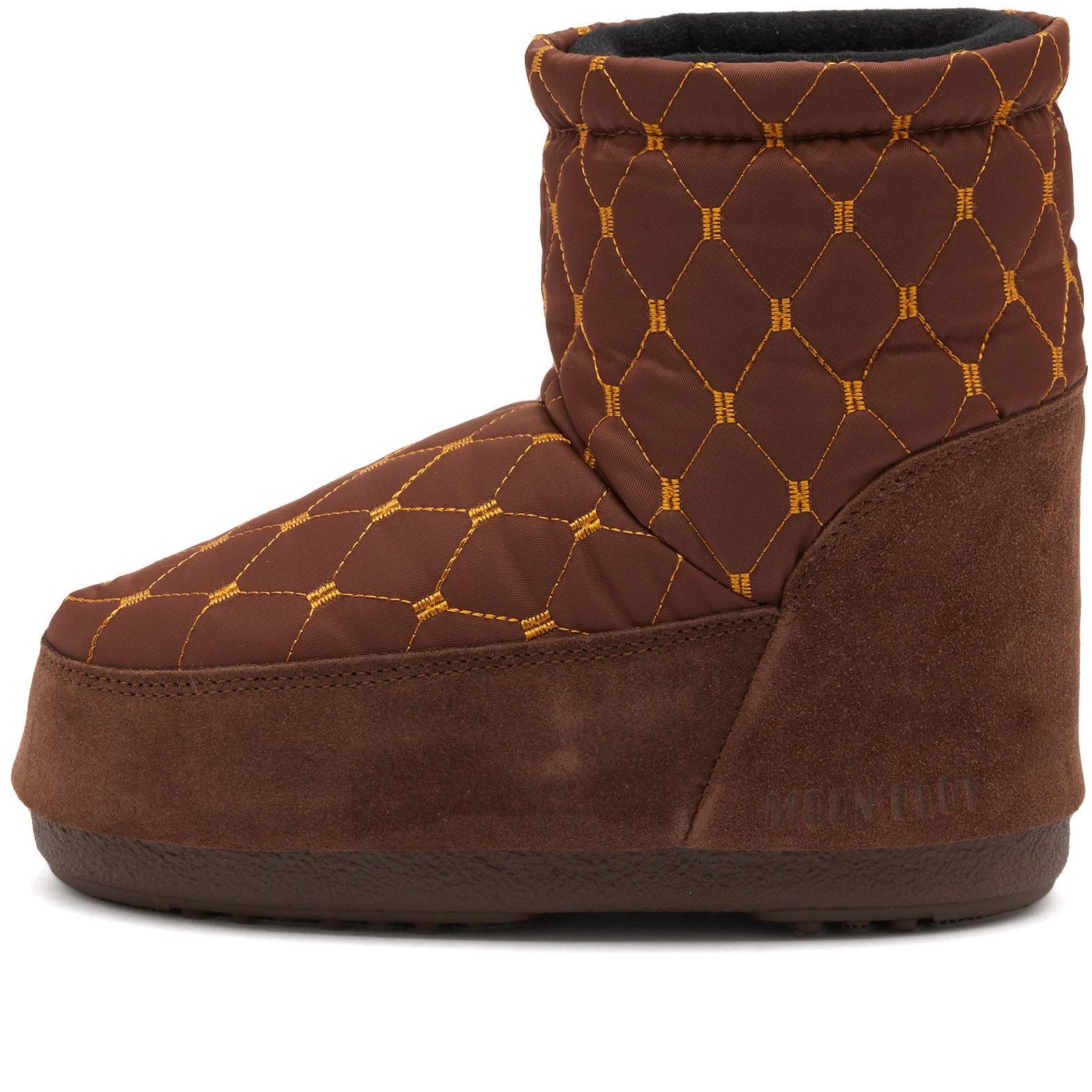 Moon Boot Women's Icon Low Quilted Boots in Brown, Size UK 1 - UK 2.5 | END. Clothing