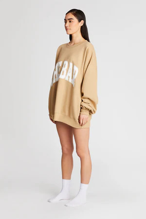 VARSITY SWEATSHIRT BEIGE | The Bar